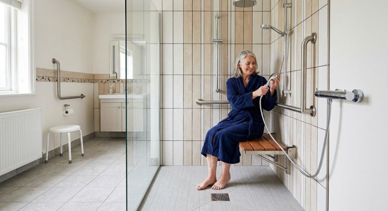 Disability Shower Installation detail